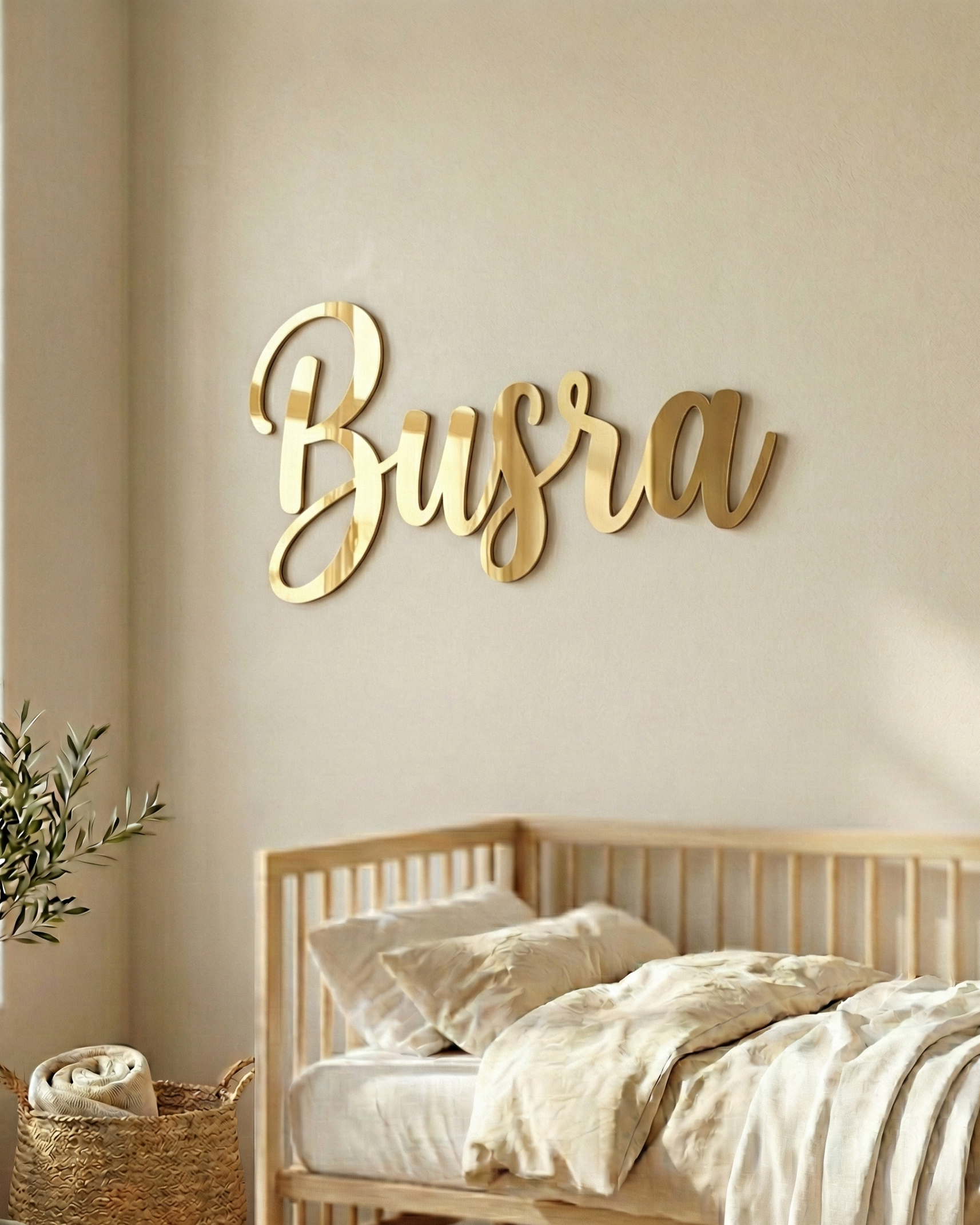 Kinderzimmer-Namensschild — Holz & Acryl
