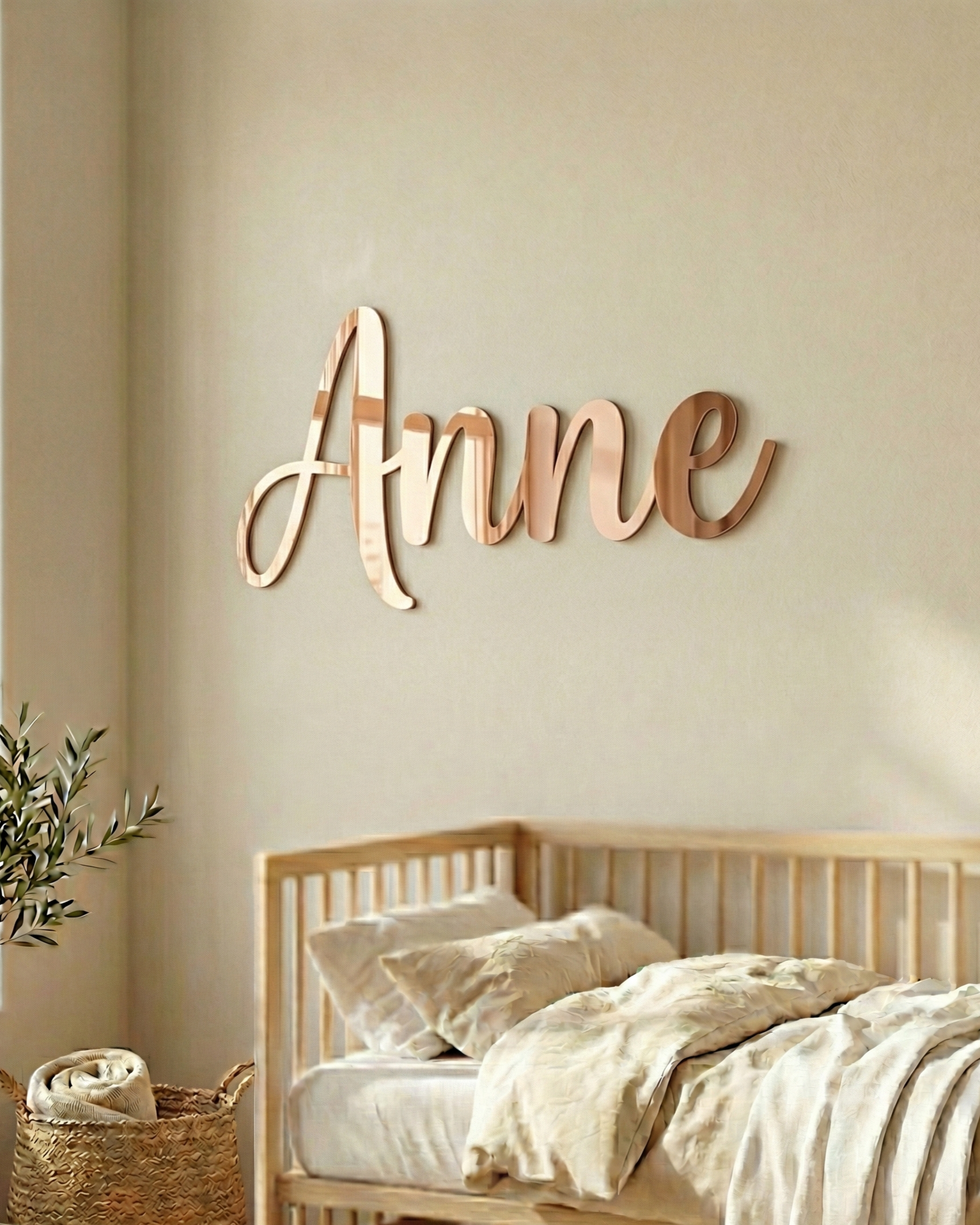 Nursery Name Sign — Wood & Acrylic