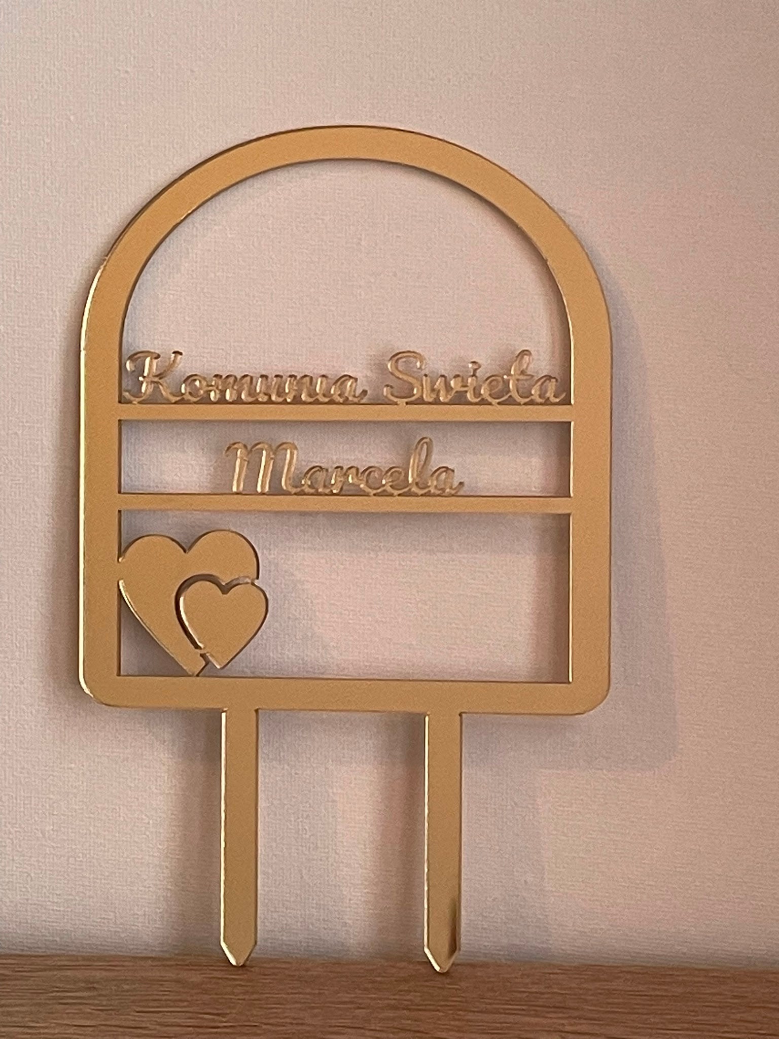 Personalised Cake Topper — Name & Age