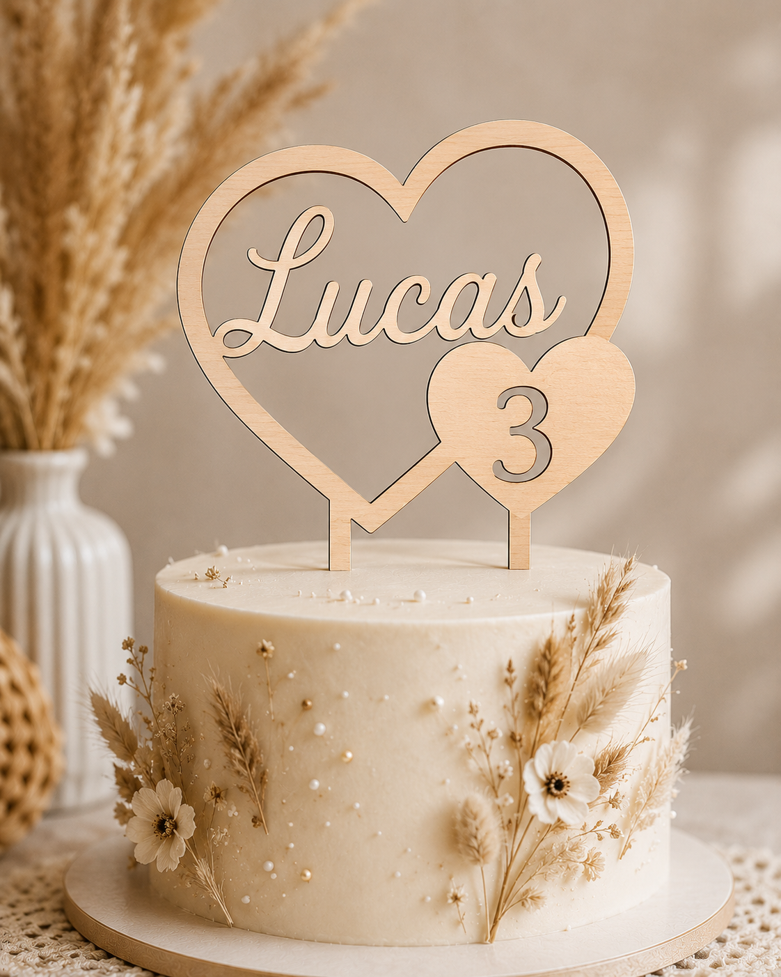 Personalised Cake Topper — Name & Age
