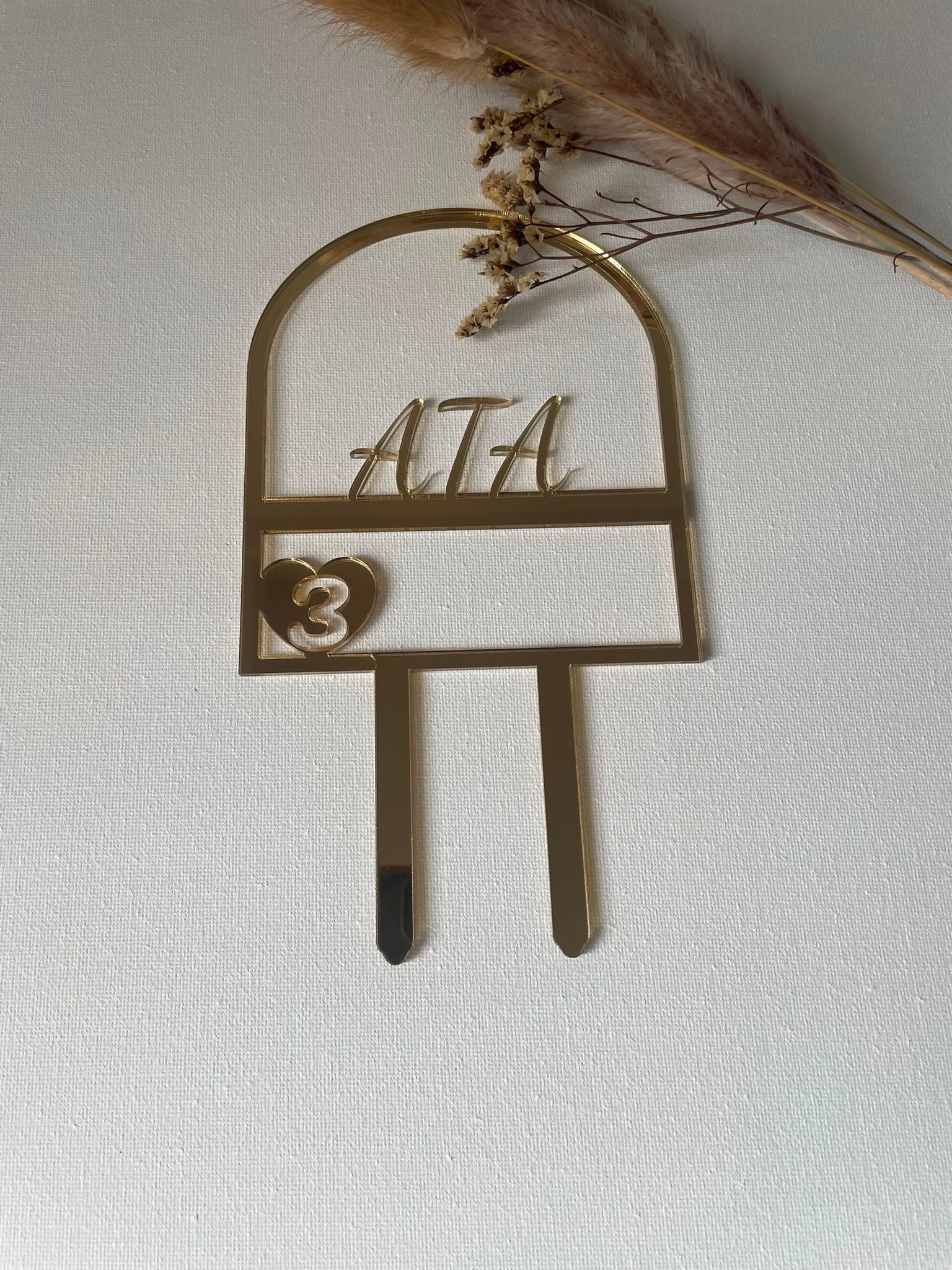 Personalised Cake Topper — Name & Age
