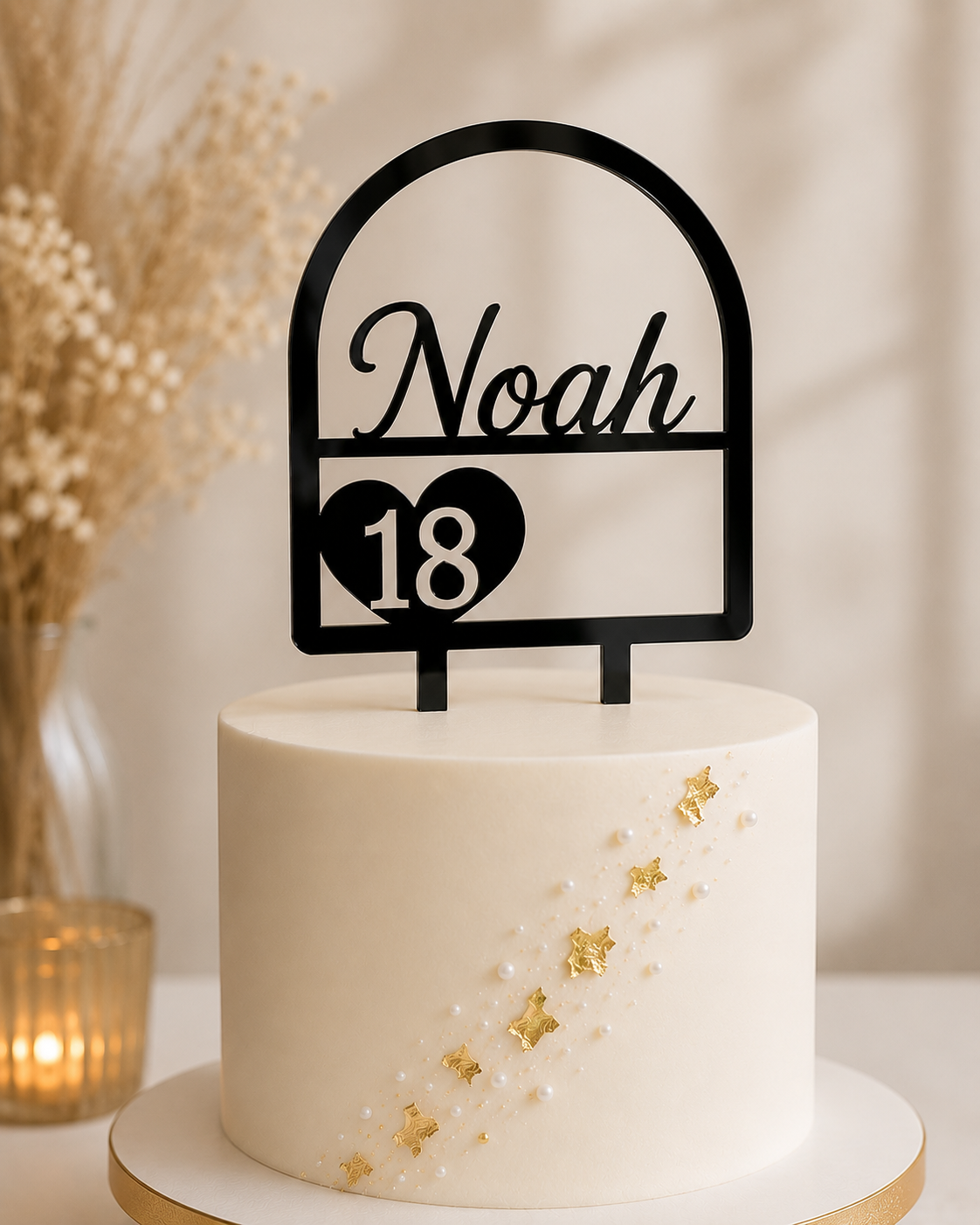 Personalised Cake Topper — Name & Age