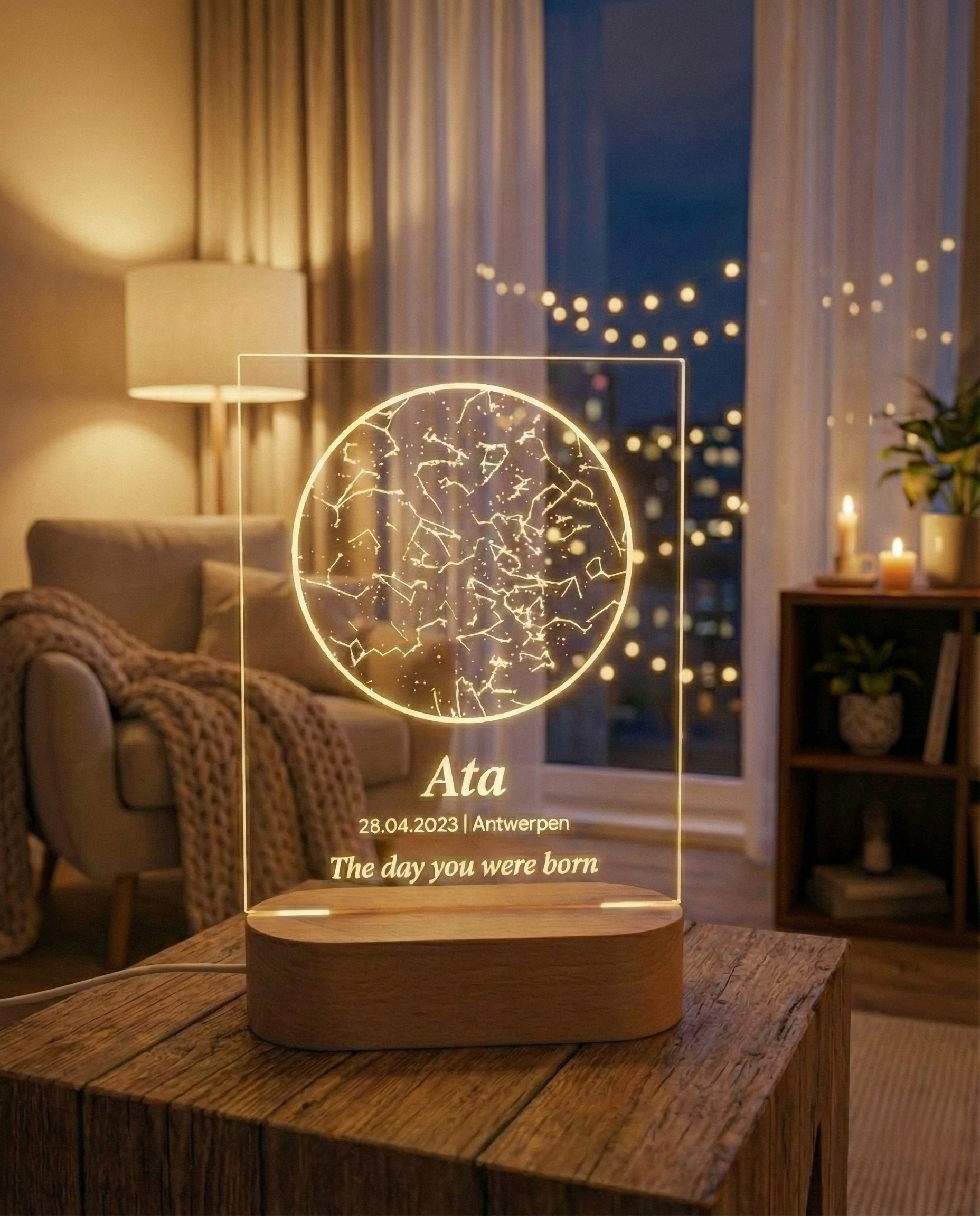 NovaMap™ — Star Map Lamp