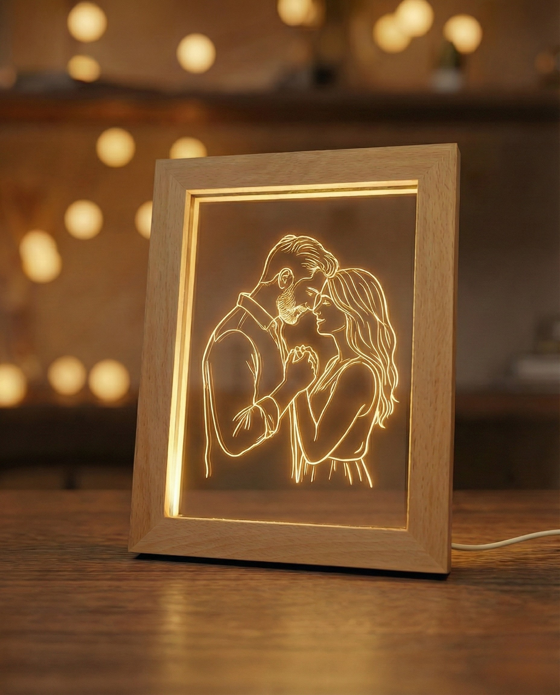StoryFrame™ — Framed Line Art Lamp