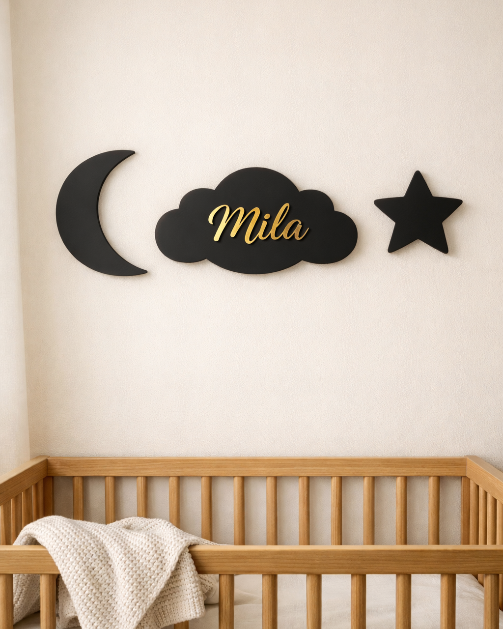Nursery Wall Art Set — With Name